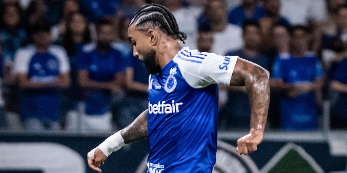 Gabigol no lance do segundo gol celeste (Foto: Gustavo Aleixo/Cruzeiro)