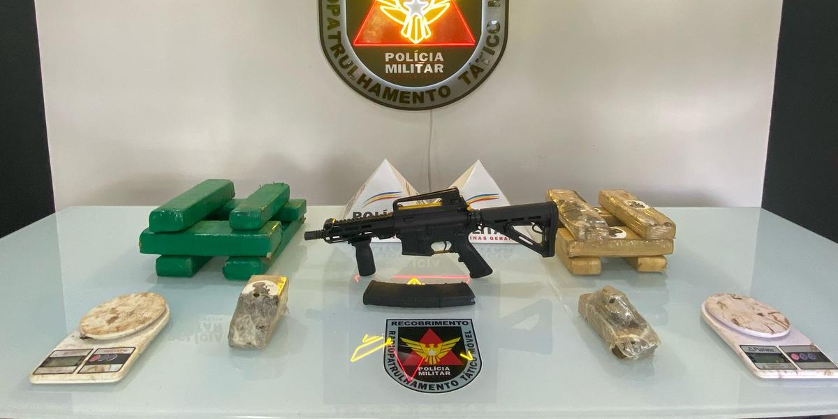 Apreensão ocorreu durante operação da Polícia Militar (PMMG / Divulgação)