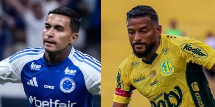 Dudu e Reinaldo realizam ação de marketing no Mineirão (Montagem / Foto: Gustavo Aleixo - Cruzeiro / JP Pinheiro - Agência Mirassol)