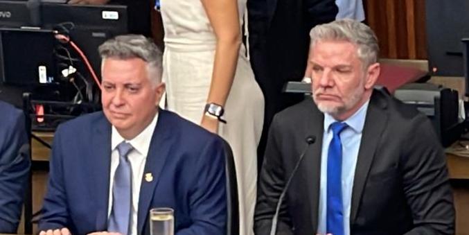 Álvaro Damião (União Brasil), prefeito de Belo Horizonte, e Juliano Lopes (Podemos), presidente da Câmara Municipal de Belo Horizonte (Valéria Marques/ Hoje em Dia)