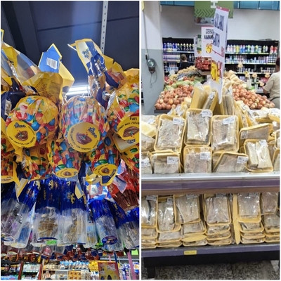 Ovos de Páscoa e bacalhau: a dupla que sempre 'aparece' na Semana Santa está custando bem mais cara este ano (Maurício Vieira / Hoje em Dia)