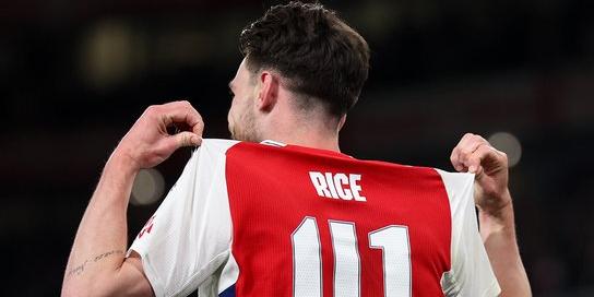 Rice marcou dois gols de falta na vitória do Arsenal sobre o todo poderoso Real Madrid (X da Champions League)