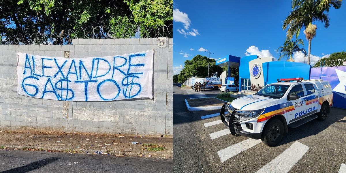 Protesto ocorre na tarde desta quinta-feira (10) na porta da Toca da Raposa II (Maurício Vieira/ Hoje em Dia)