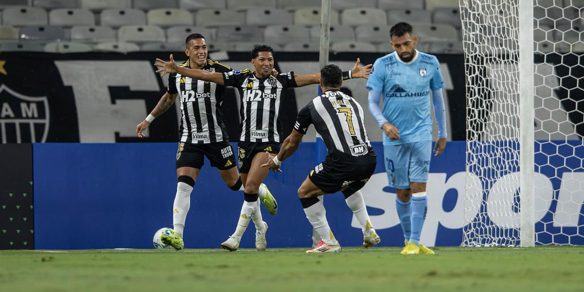 Rony abriu o placar aos 34 segundos (Foto: Pedro Souza / Atlético)