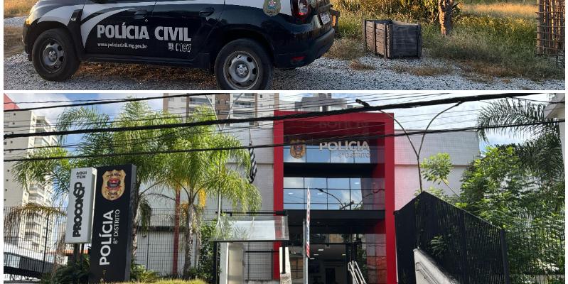 Delegacias de Itinga (MG) e Brás (SP) (Divulgação / PCMG)