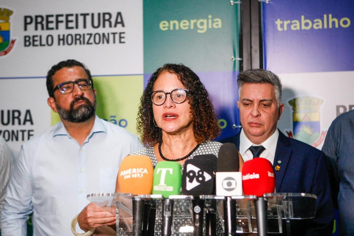 Luciana Santos (PCdoB) se reuniu com o prefeito de BH nesta segunda-feira (14) (Fernando Michel/ Hoje em Dia)