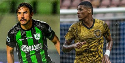 América encara Amazonas no Indepa pela reabilitação na série B (Montagem / Foto: Mourão Panda -América / Reprodução - Instagram Amazonas FC)