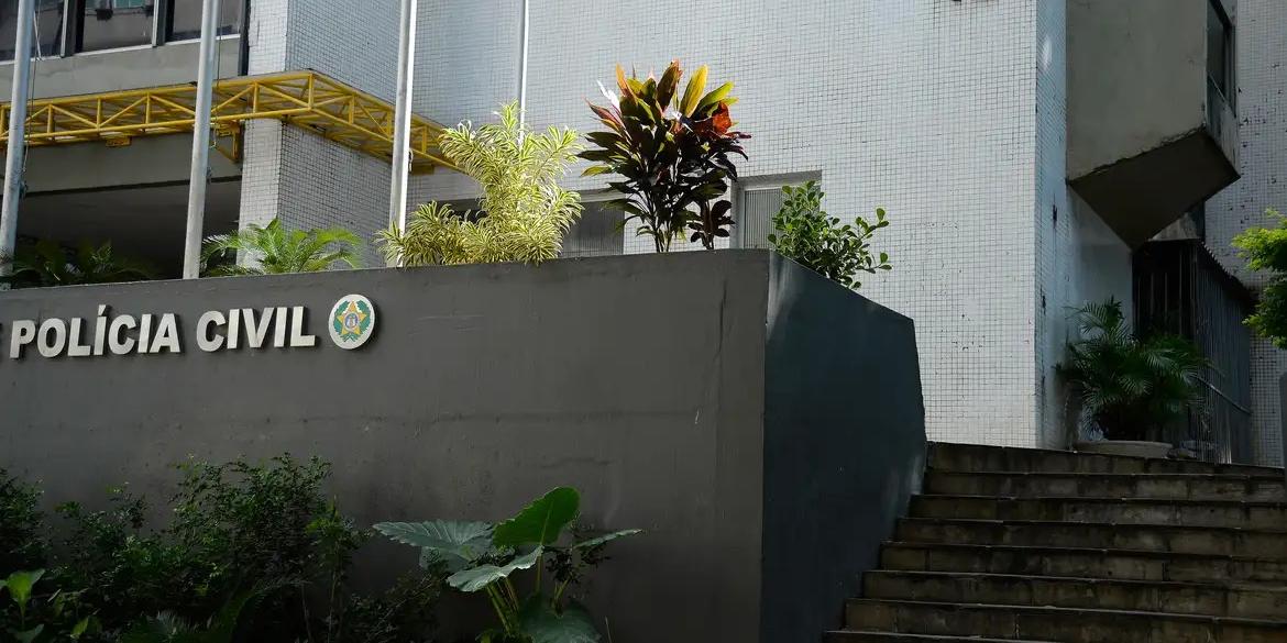 Fachada da Secretaria de Estado da Polícia Civil, no centro do Rio de Janeiro (Tomaz Silva/Agência Brasil)