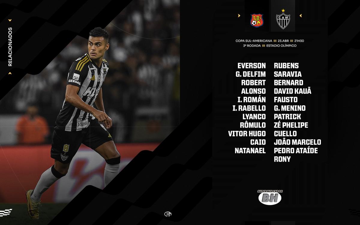 Lista relacionados do Atlético (Divulgação / Atlético)