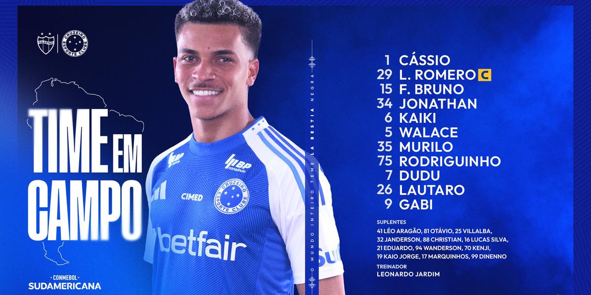 Cruzeiro definido para encarar o Palestino (Divulgação / Cruzeiro)