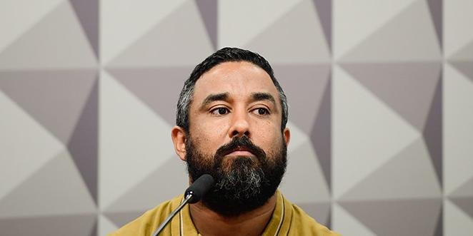 "Ele (Daniel Pardim) começou mentindo desde o começo, dizendo que não conhece o seu sócio", disse a relatora da CPI, senadora Soraya Thronicke (Saulo Cruz / Agência Senado)