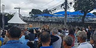 Missa do Trabalhador em Contagem foi presidida pelo bispo auxiliar da Arquidiocese de BH, dom Nivaldo dos Santos Ferreira (Reprodução / Arquidiocese de BH)