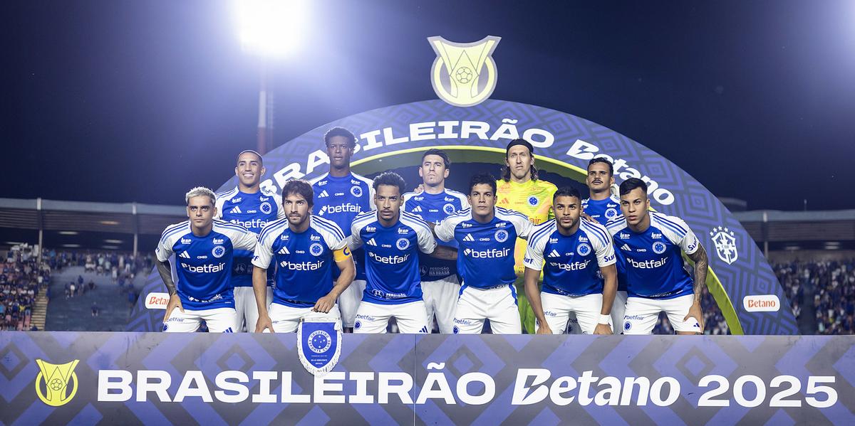 Cruzeiro na partida contra o Vasco, pelo Brasileirão (Foto: Gustavo Aleixo/Cruzeiro)