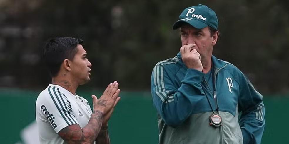 Dudu e Cuca em ação pelo Palmeiras (César Greco)