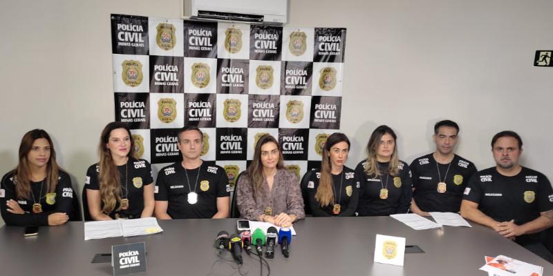 Prisões ocorreram na terça-feira (6) e foram divulgadas nesta quarta (7) durante coletva de imprensa, na qual a Polícia Civil detalhou todos os casos (Divulgação/PCMG)