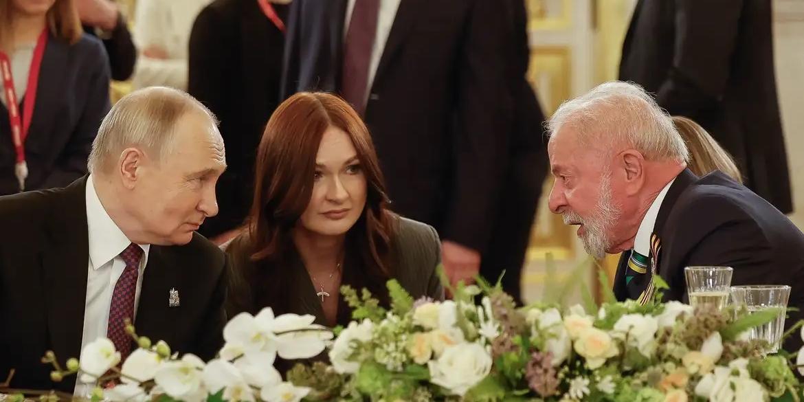Lula e Putin na Rússia (Ricardo Stuckert)