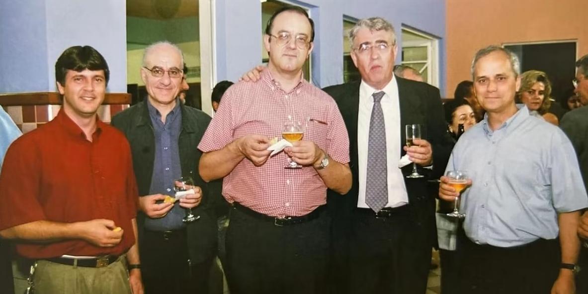 Papa Leão XVI durante comemoração dos 70 anos do Colégio Santo Agostinho, em 2004 (Arquivo Pessoal Colégio Santo Agostinho)