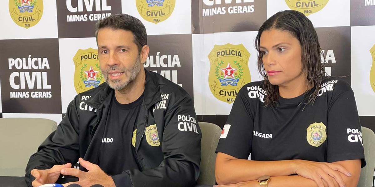 Delegados Thiago Machado e Fabíola Alessandra, da Polícia Civil (Valéria Marques/ Hoje em Dia)
