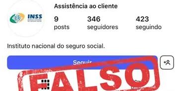 Conta falsa foi denunciada pela autarquia do governo federal à rede social Instagram (Reprodução)