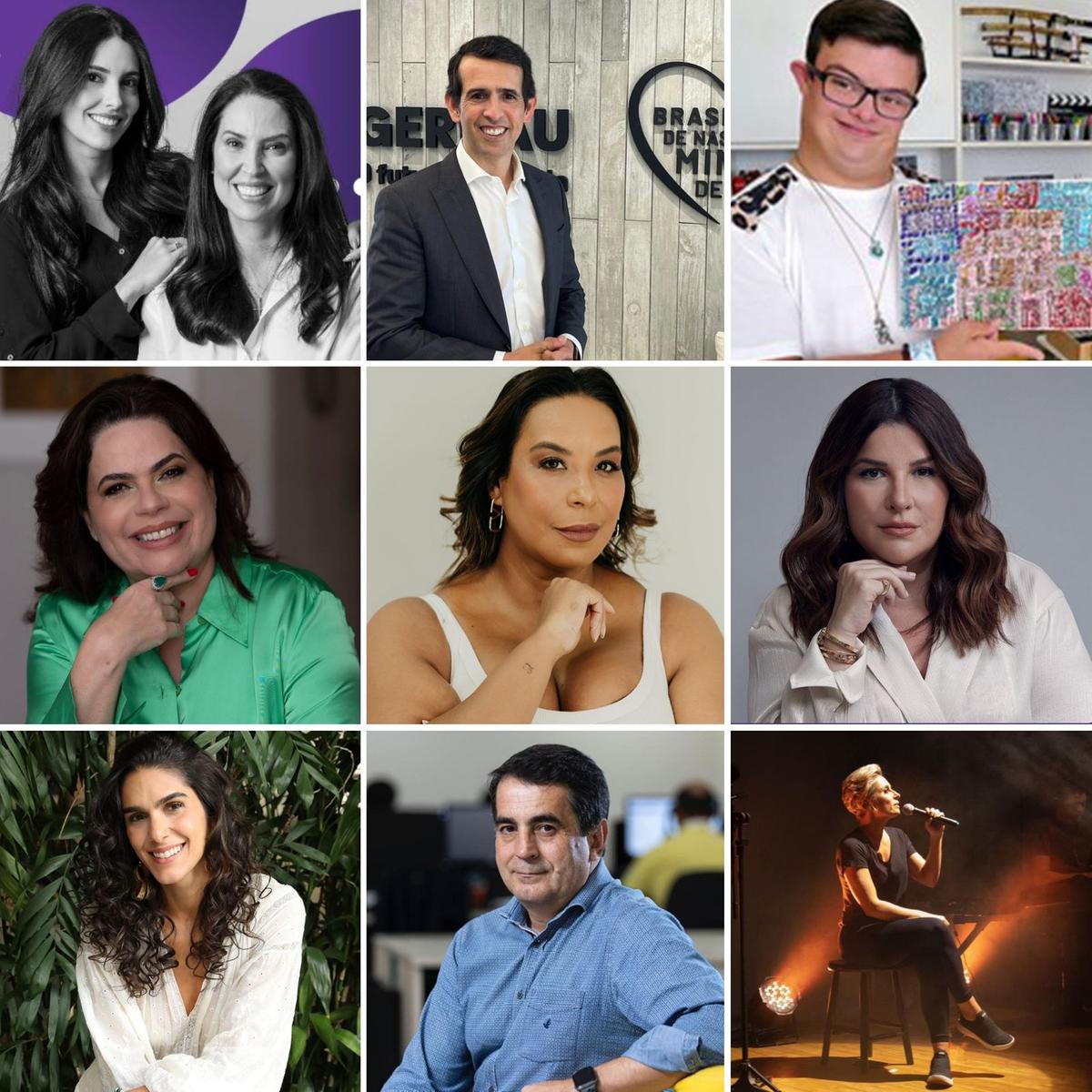 Estarão presentes os empresários e artistas Reinaldo Sima, Letícia Veloso, Ju Ferraz, Dani Rudz, Augusto Correa, Gustavo Werneck, Eliane Ramos e Renata Araújo (Reprodução Diálogo entre Gerações)