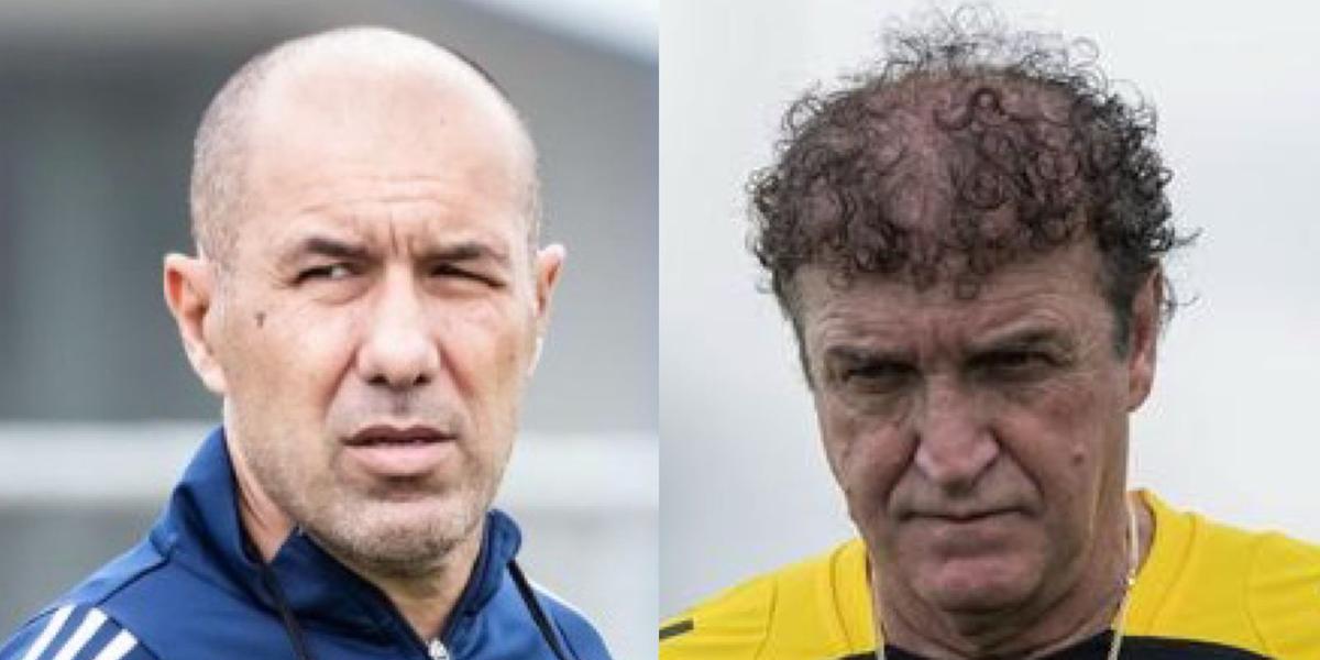 Leonardo Jardim e Cuca se enfrentarão pela primeira vez neste domingo (18) (Montagem - Gustavo Aleixo/Cruzeiro - Pedro Souza/ Atlético)
