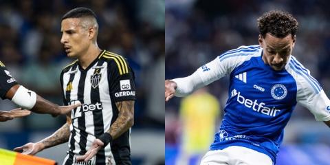 Jogadores serão desfalques nas próximas partidas (Reprodução: Flickr Cruzeiro e Atlético)