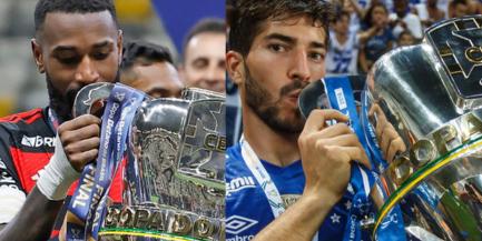 Flamengo é o único time que pode chegar ao hexa da Copa do Brasil e igualar o Cruzeiro (Montagem / Foto: Rafael Ribeiro - CBF / Vinnicius Silva/Cruzeiro)