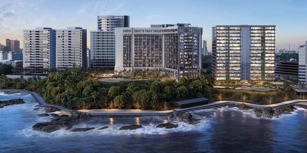 Radisson Salvador contará com 150 quartos destinados a hotelaria na bandeira Radisson e mais 100 quartos na categoria Radisson Serviced Apartments (Radisson / divulgação)
