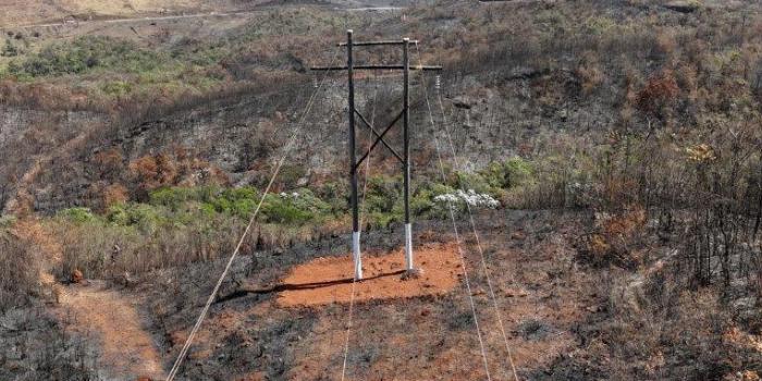 Um incêndio pode causar vários danos à rede elétrica e trazer prejuízos à população, podendo deixar hospitais, comércios e escolas sem o fornecimento de energia elétrica (Cemig/Divulgação)