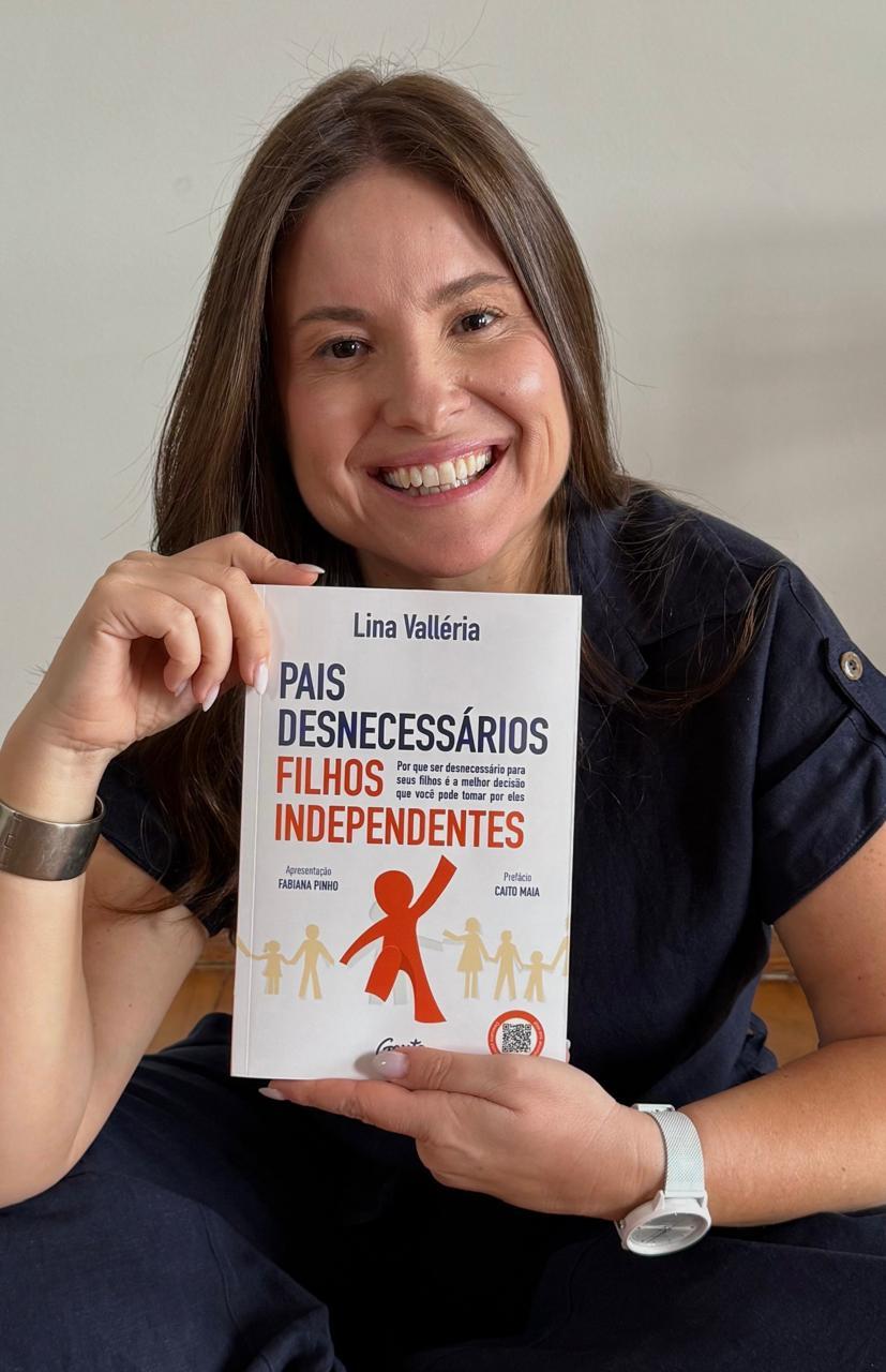 Lina Valléria acaba de lançar o livro “Pais desnecessários, filhos independentes” (Divulgação)