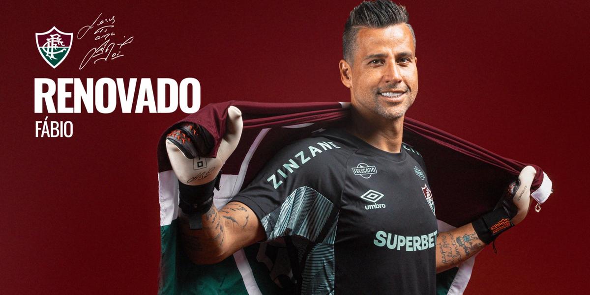 Fluminense renova contrato com goleiro Fábio, ídolo no Cruzeiro (Divulgação / Fluminense)