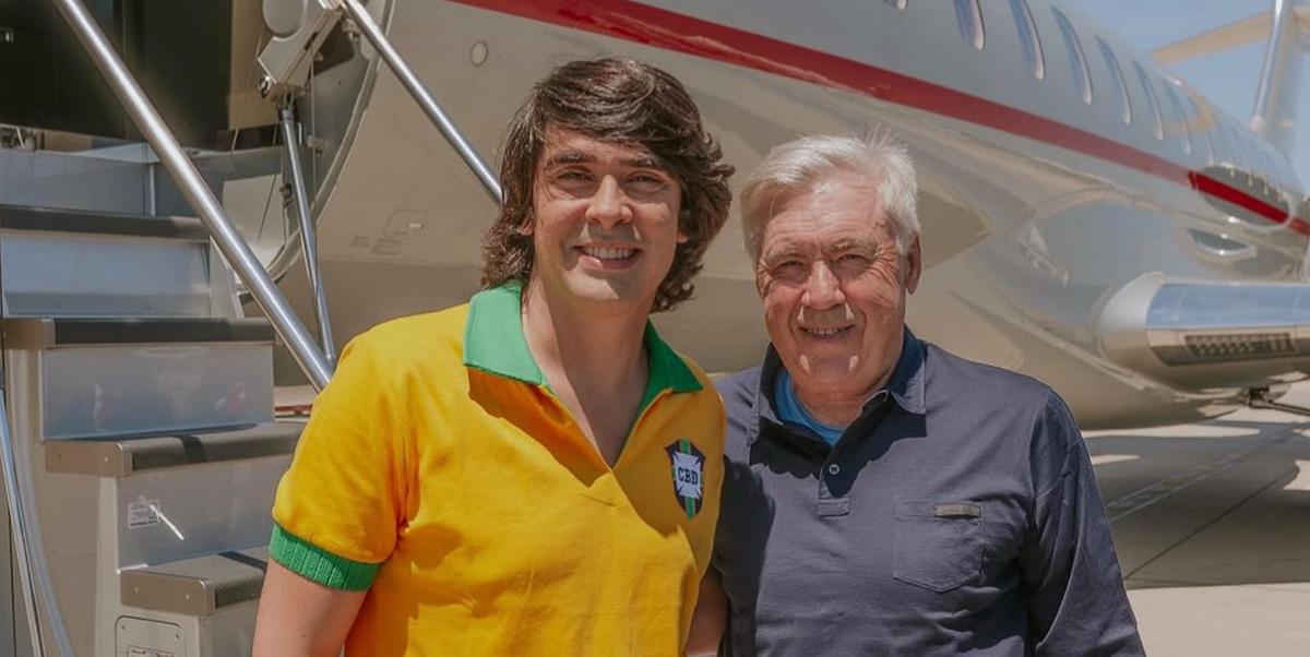 Novo técnico da seleção brasileira embarcou neste domingo (Fabrizio Romano / Instagram / Divulgação)