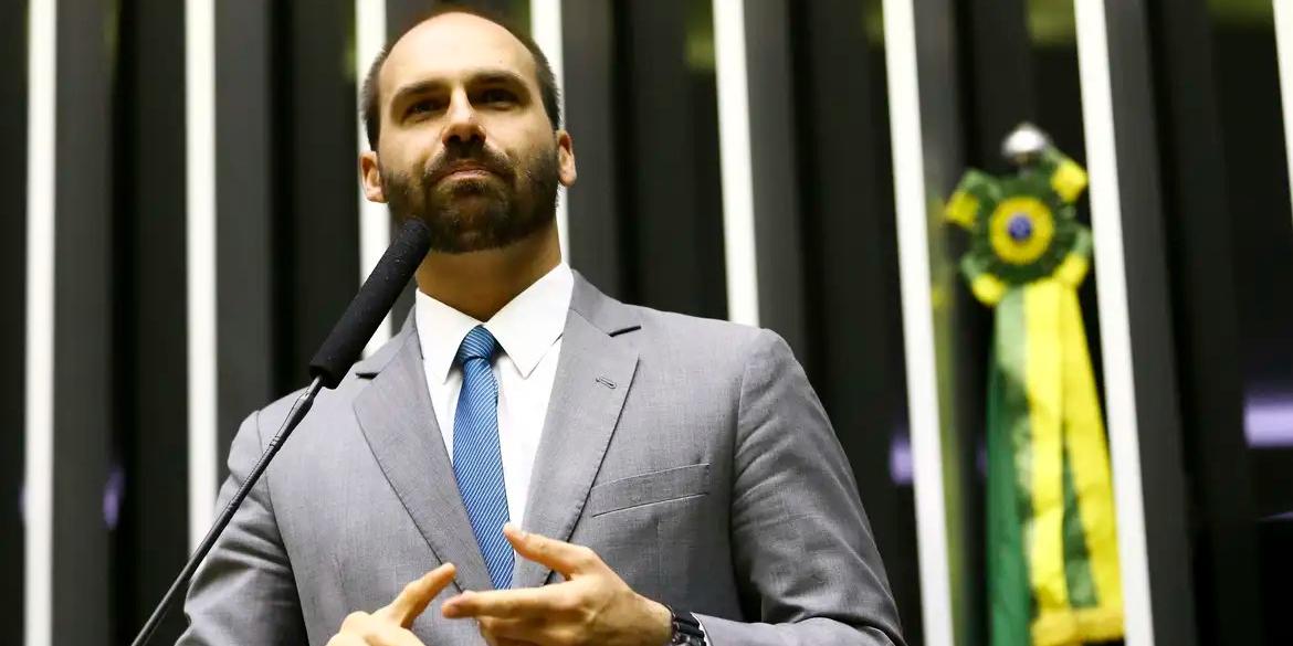 Lindbergh denunciou que Eduardo Bolsonaro fazia viagens aos Estados Unidos para articular com deputados daquele país ataques contra o ministro Alexandre (Marcelo Camargo/Agência Brasil)