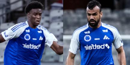 Jonathan e Fabrício devem formar a dupla de zaga na despedida do Cruzeiro da Sul-Americana (Montagem / Foto: Gustavo Aleixo - Cruzeiro)
