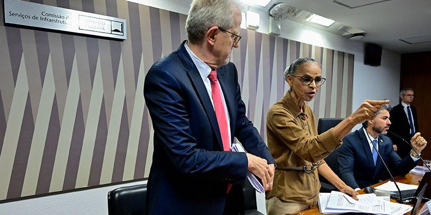 Ministra disse que é posta como “bode expiatório” no caso da pavimentação da BR-319 (Geraldo Magela/Agência Senado)
