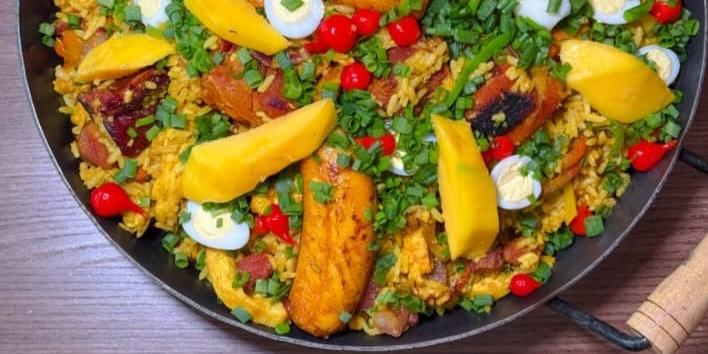 Paella mineira do restaurante Sheridan (Daniela Maria de Lacerda/Divulgação)