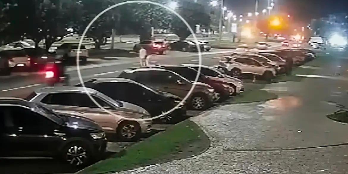 O réu afirmou que, em momento algum, durante todo o dia, ingeriu bebida alcoólica (Reprodução / Câmera de segurança Rio de Janeiro)