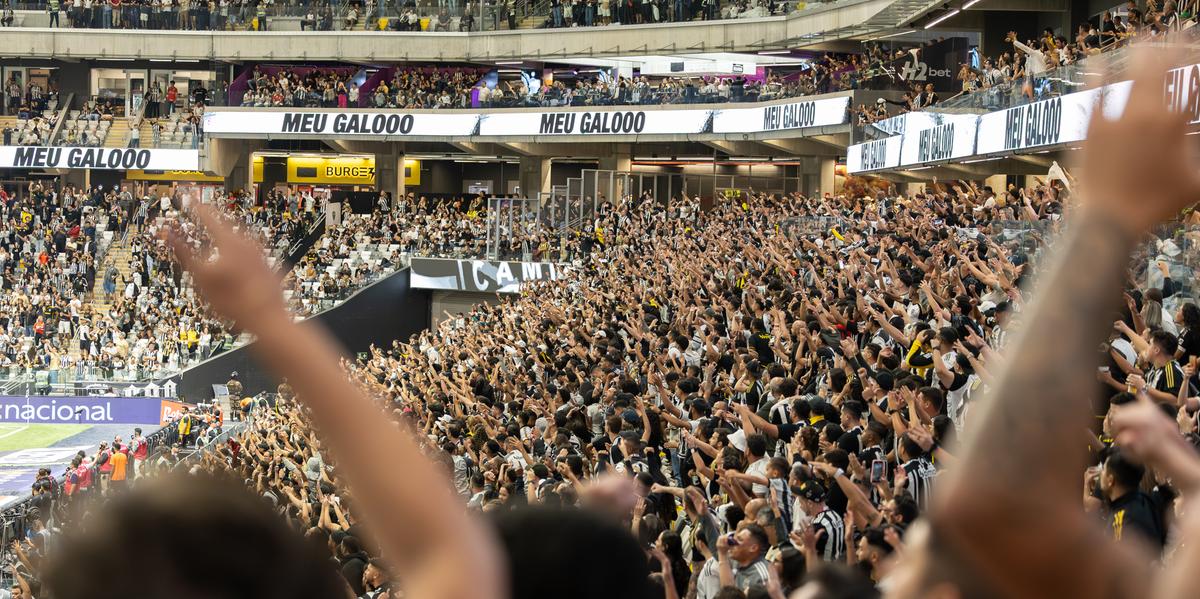 Torcida atleticana na Arena MRV (Foto: Daniela Veiga / Atlético)