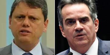 Ciro Nogueira e Tarcísio (Redução/Redes Sociais)