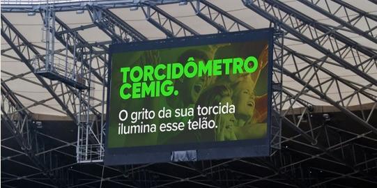 Campanha institucional da Cemig vai medir sons e vibrações das torcidas de Cruzeiro e Atlético (Cemig Divulgação)