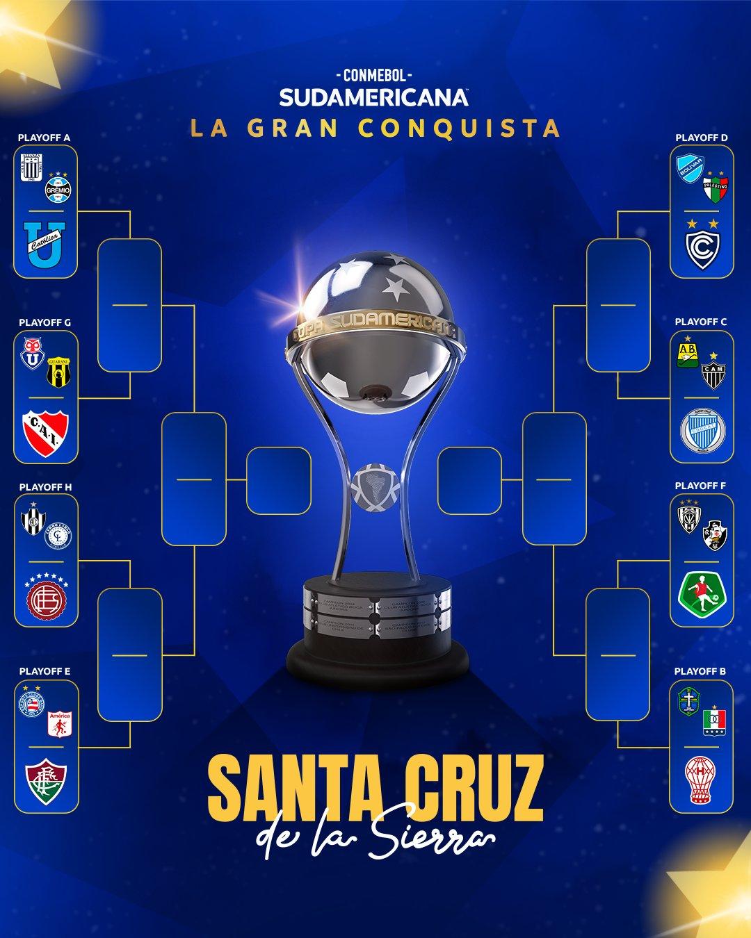 Conmebol define chaveamento até a final da Sul-Americana (Reprodução / X Sudamericana)