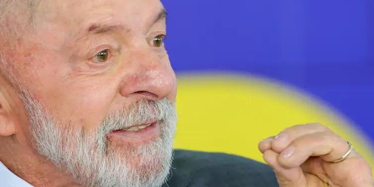 O presidente Luiz Inácio Lula da Silva, durante entrevista coletiva no Palácio do Planalto (Fabio Rodrigues-Pozzebom/ Agência Brasil)