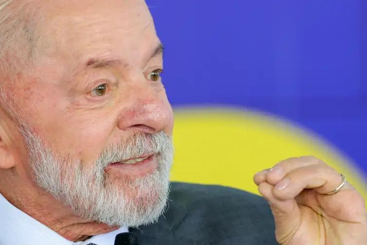 O presidente Luiz Inácio Lula da Silva, durante entrevista coletiva no Palácio do Planalto (Fabio Rodrigues-Pozzebom/ Agência Brasil)