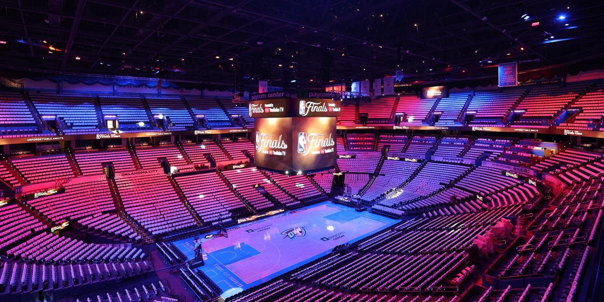 Palco do primeiro jogo da final (X da NBA)