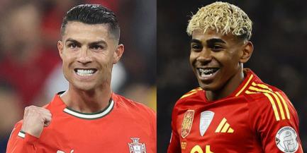 CR7 e Yamal se enfrentarão na final da Liga das Nações (Montagem / Foto: Reprodução Instagram UEFA EURO)