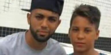 Kaio Jorge tietando o atual companheiro no início da carreira, no Santos ((foto: Reprodução/TV Cruzeiro))