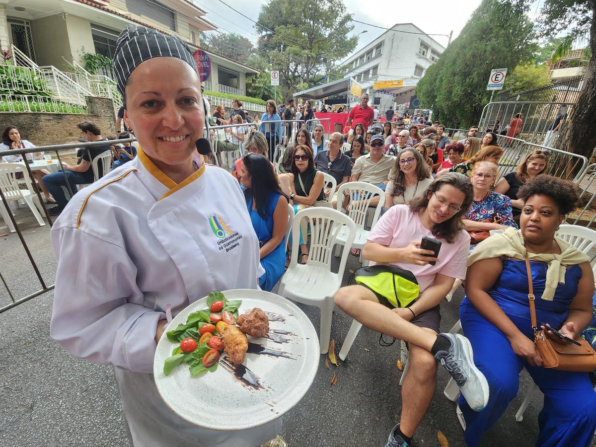 Chef portuguesa Ana Paula Martins marca presença pela primeira vez na Festa Portuguesa de BH (Maurício Vieira / Hoje em Dia)