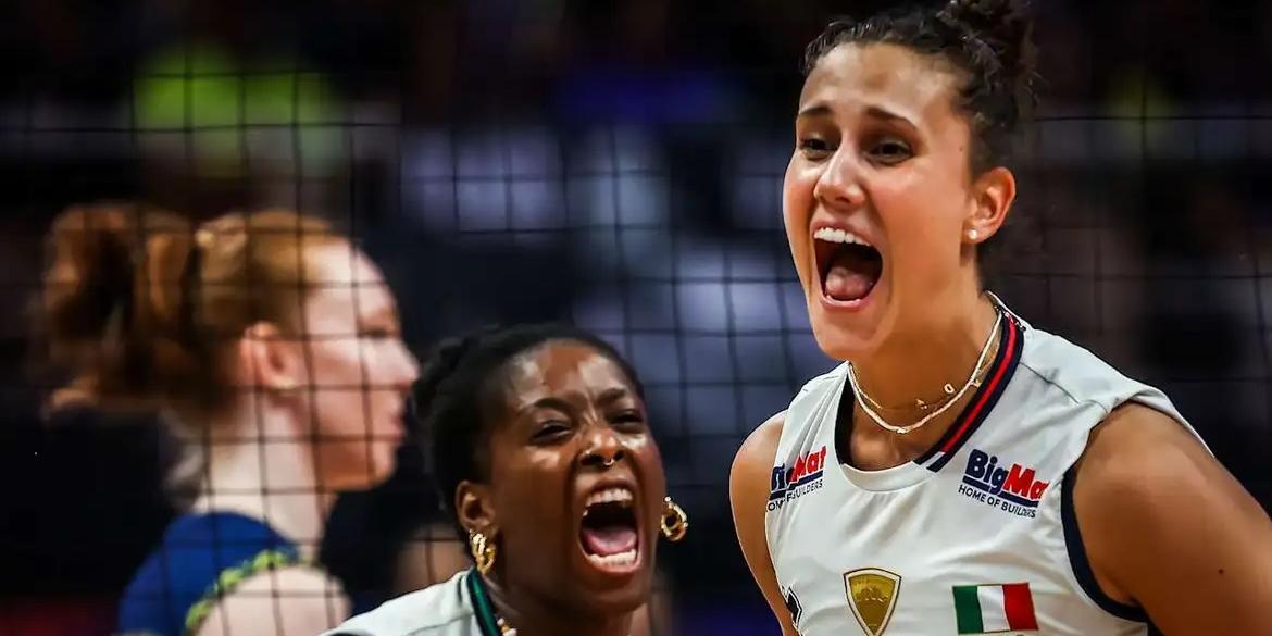 A Itália não deu chances para a Seleção Brasileira (© Divulgação/FIVB)