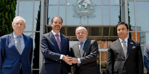 Lula disse que é uma honra para o Brasil e para a PF ter o brasileiro no cargo mais alto da Interpol, fruto da credibilidade do país no combate ao crime organizado (Ricardo Stuckert / PR)