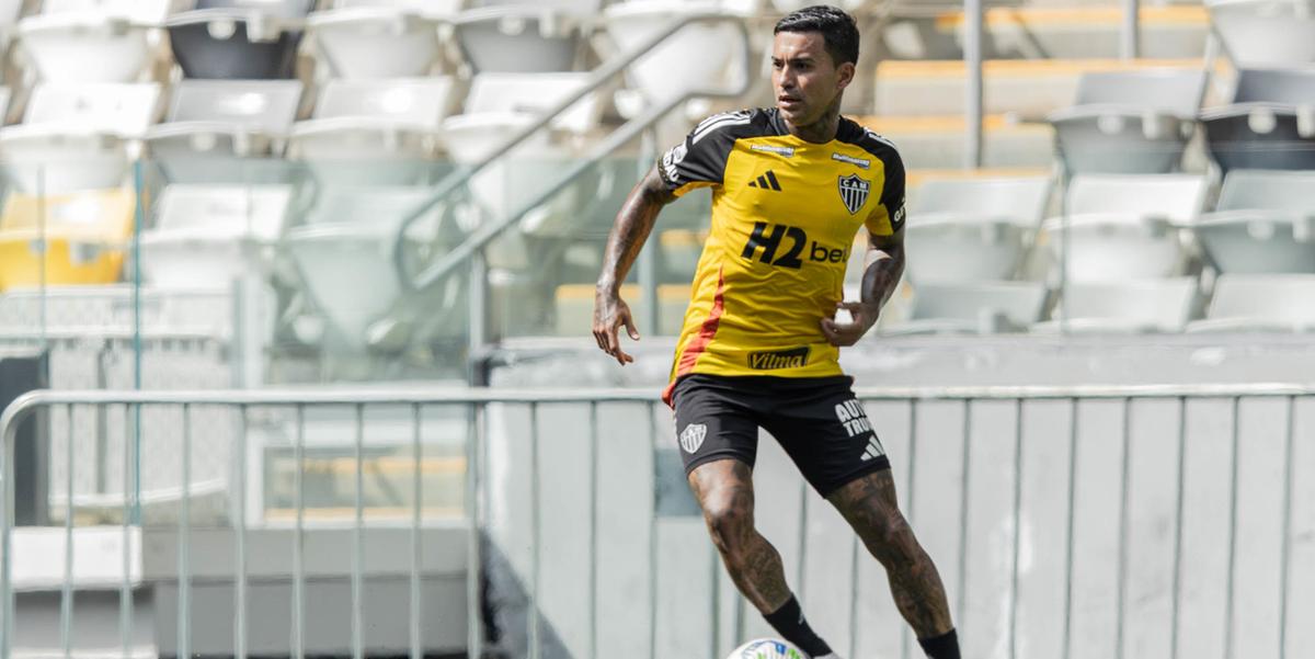 Dudu pode estrear no Atlético diante do Internacional (Pedro Souza / Atlético)